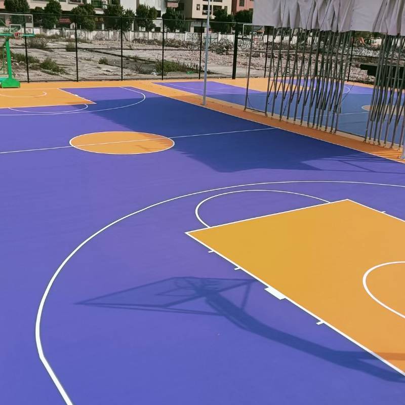 Silicon PU Stadium Outdoor acrylic tennis tennis venue badminton stadium new environmentally friendly elastic plastic sports venue