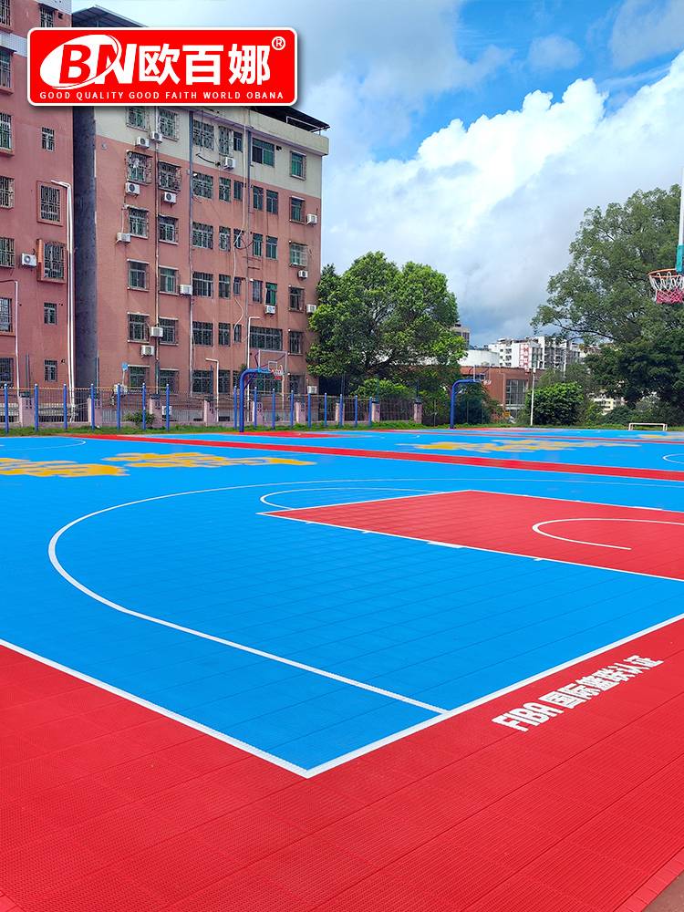 Oubana suspended floor basketball court outdoor tennis court suspended plattice