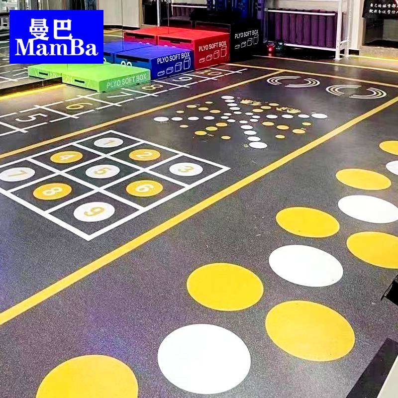 Basketball venue Jiao custom floor print pattern plastic PVC cushion