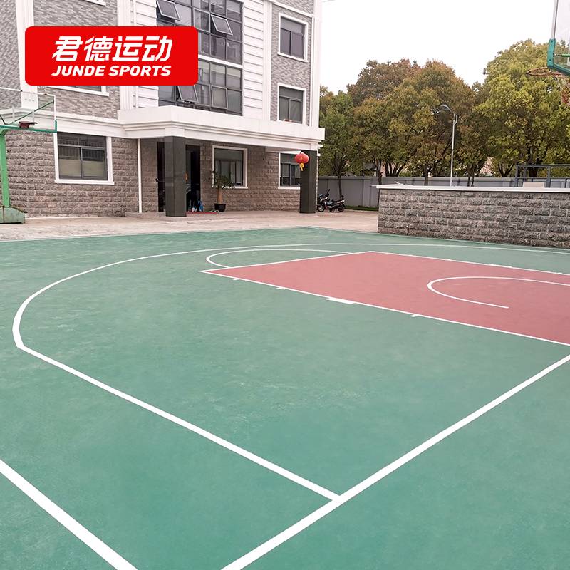 Junde Outdoor Basketball Piece Plastic Outdoor PVC Sports Floor Badminton Piece Vingules Poat Tennis Field
