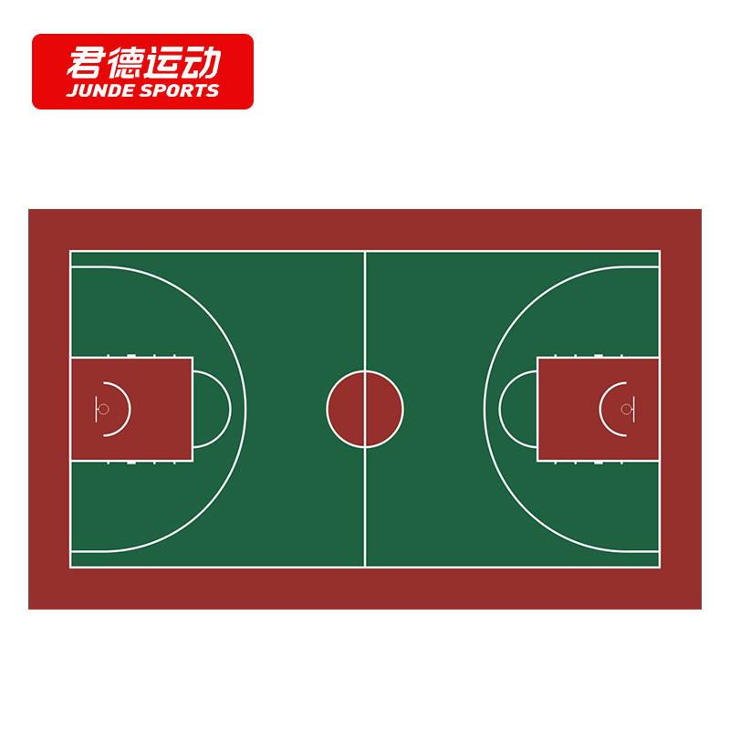 Junde Outdoor Basketball Piece Plastic Outdoor PVC Sports Floor Badminton Piece Vingules Poat Tennis Field