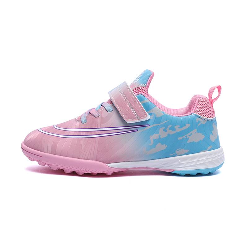 New rotating buttons Football shoes girls Children, male primary and secondary school students, breathable, anti -slip and wear -resistant professional broken nail TF