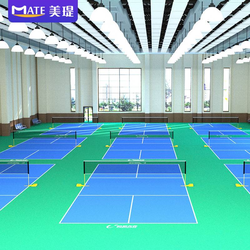Badminton Peak Stadium Flooring Paper Paper indoor PVC Sports floor tennis pads can be collected