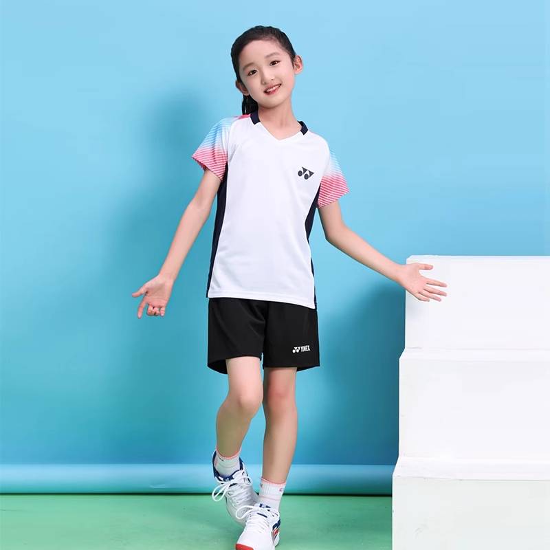 New YONEX Yonex Child Children YY Badminton Sports Sports Male and Girls' Set Summer T -shirt Short Sleeve