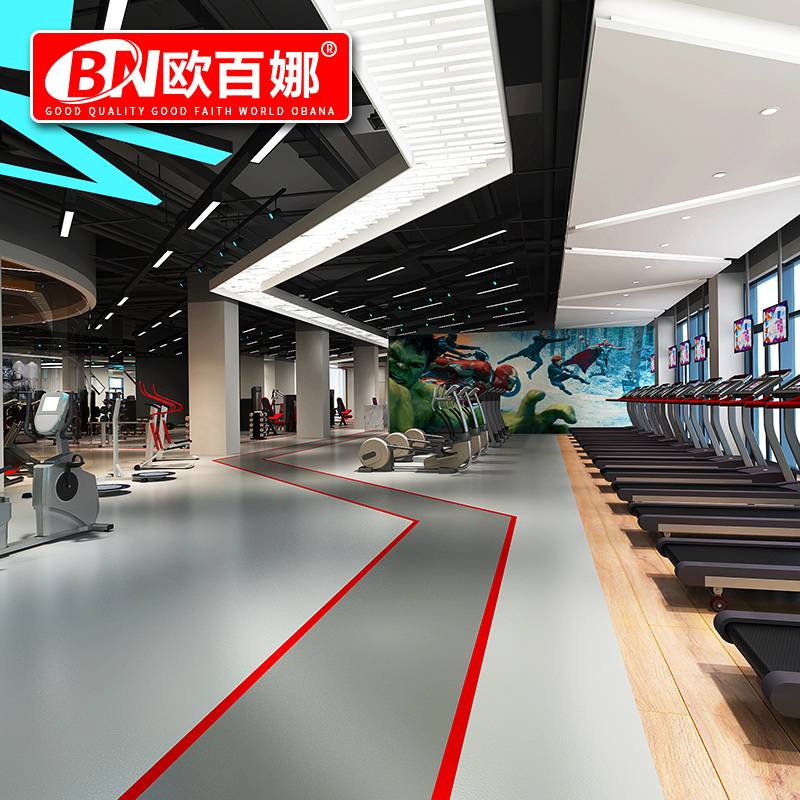 Oubana Gym Comprehensive Plants PVC Plastic Sports Flooring Plastic Basketball Piece Plastic Fitness Platform