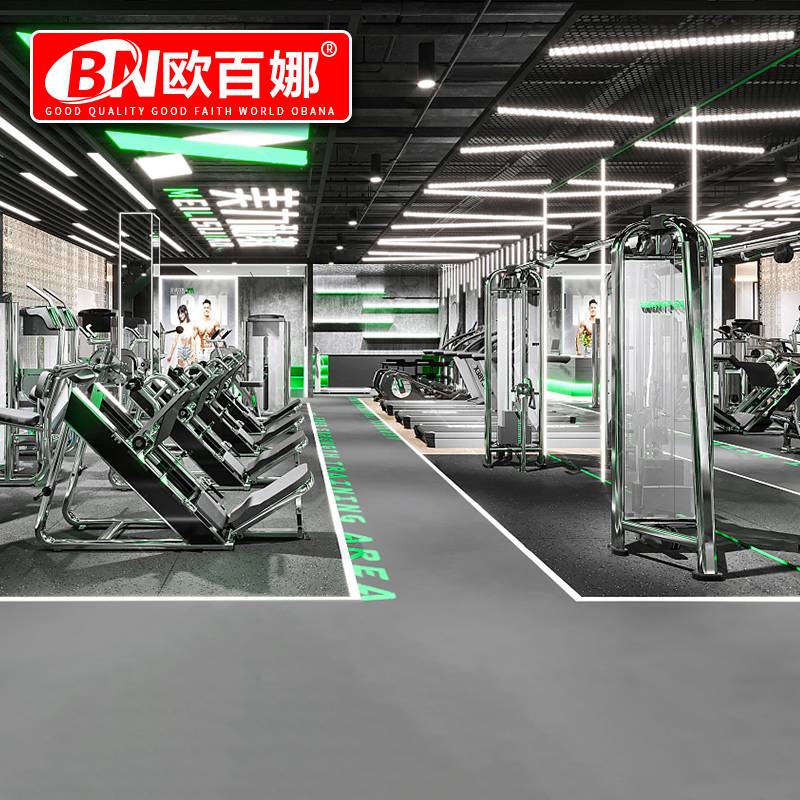 Oubana Gym Comprehensive Plants PVC Plastic Sports Flooring Plastic Basketball Piece Plastic Fitness Platform
