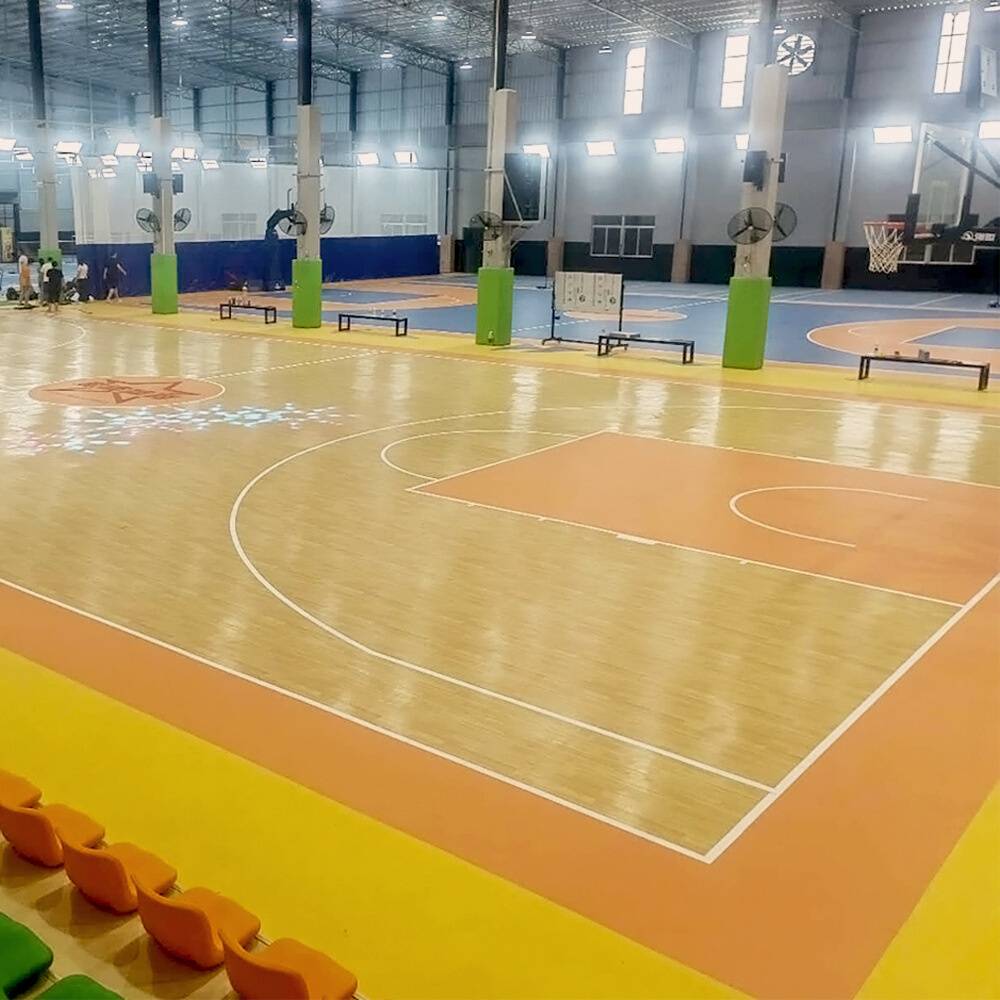 PVC Sports Floor Plastic Plastic Flooring Children's Cartoon Flooring Room Badminton Stadium Dance Basketball Piece Play