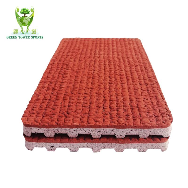 Rubber floor outdoor runway roll material outdoor basketball badminton volleyball venue sports floor rubber coil