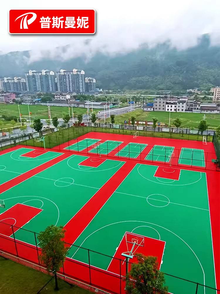 Suspended floor basketball venue outdoor assembly floor badminton stadium -garden outdoor sports floor