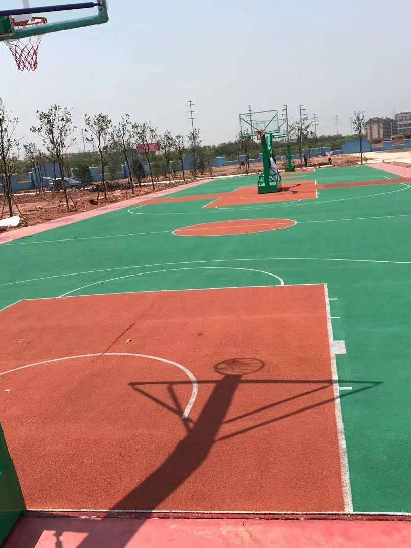 Silicon PU elastic basketball venue paint 5 thickness indoor and outdoor badminton stadium wear -resistant anti -slip paint sports stadium