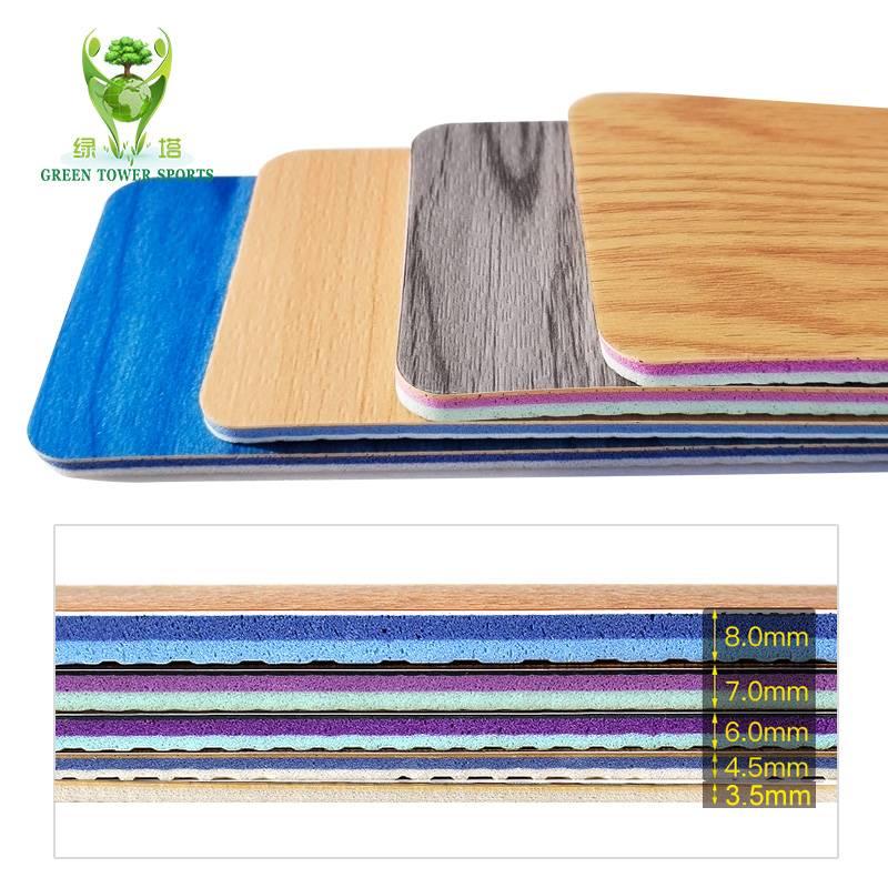 PVC Plastic Sports Floor Professional Interior Basketball Hall Children's Basketball Place Gel Pad Play Basketball Place Glamination