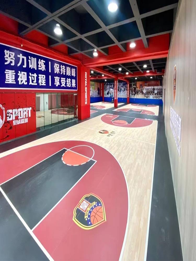 Mamba Basketball Place Plastic Room PVC Sports Flooring Customized Children's Basketball Hall Plastic Plastic Floor