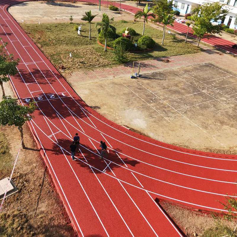School sports runway material hybrid runway primary and secondary school sports venue maintenance renovation project contracting track