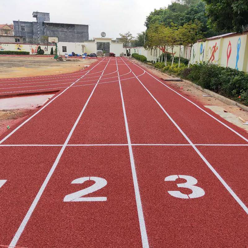 School sports runway material hybrid runway primary and secondary school sports venue maintenance renovation project contracting track