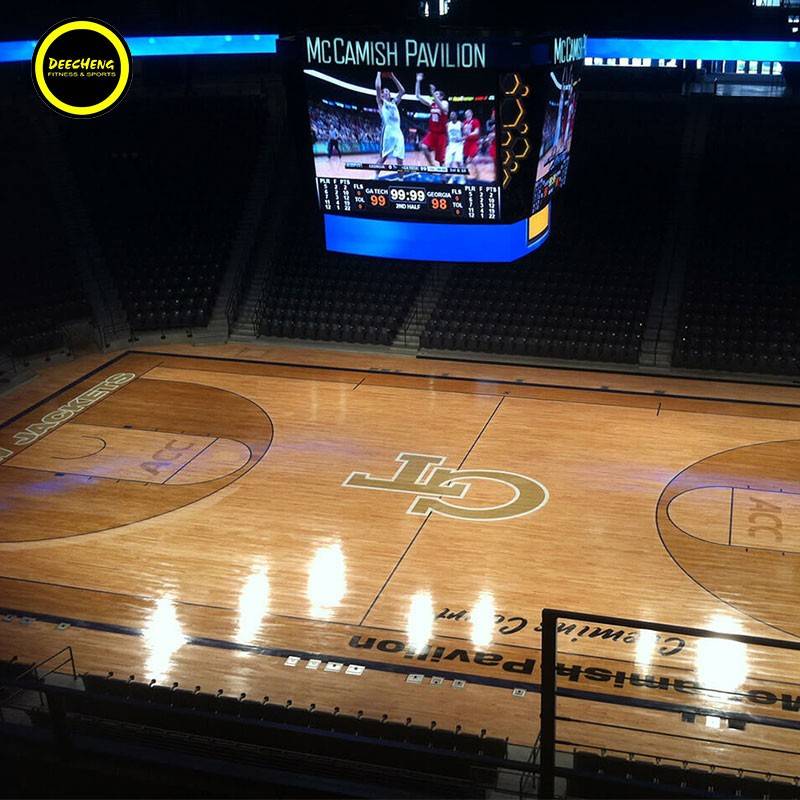 Professional basketball court