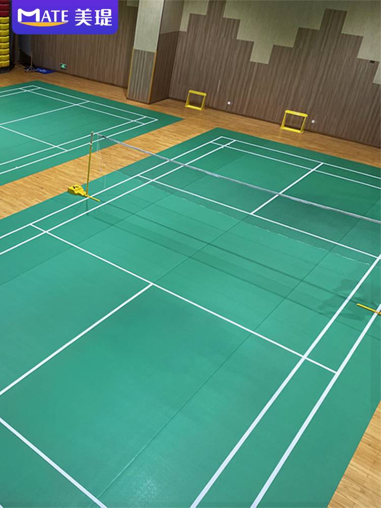 Badminton venue rubber room for indoor and outdoor mobile PVC sports floor table tennis hall ground rubber cushion roll device