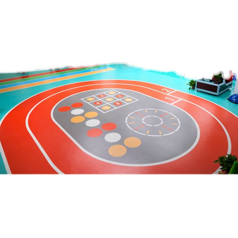 Basketball venue rubber room sports ground glue PVC venue special flooring children's physical fitness venue floor plastic plastic plastic pad