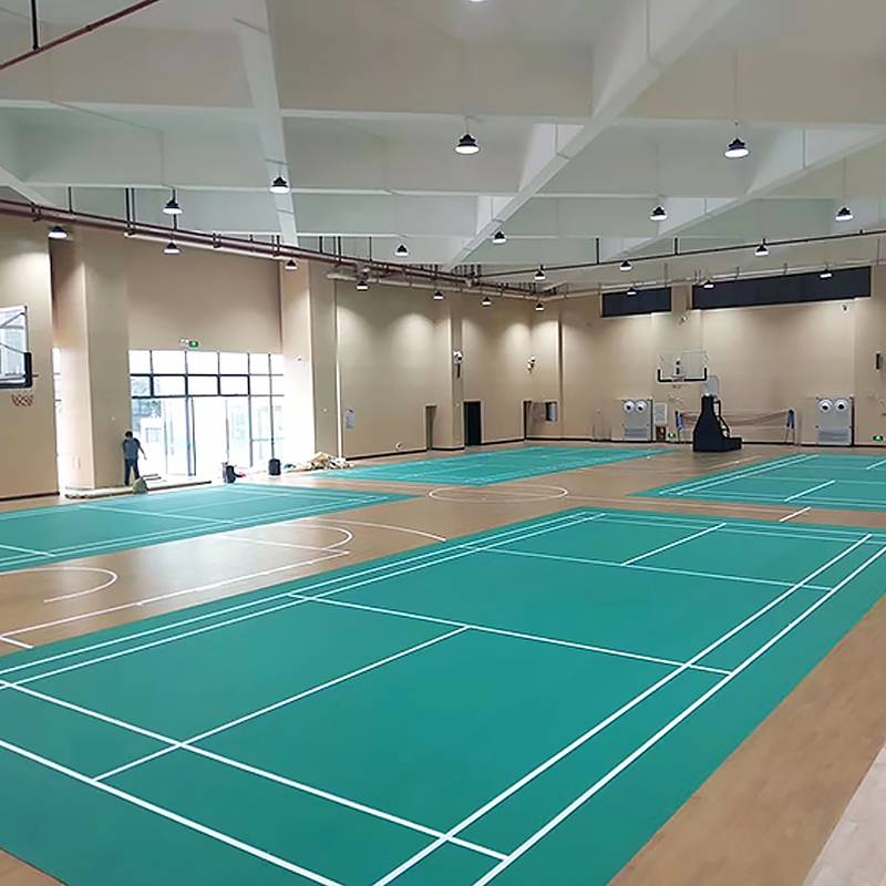 Badminton ground plastic pads indoor PVC sports floor plastic floor children's training table tennis basketball venue rubber