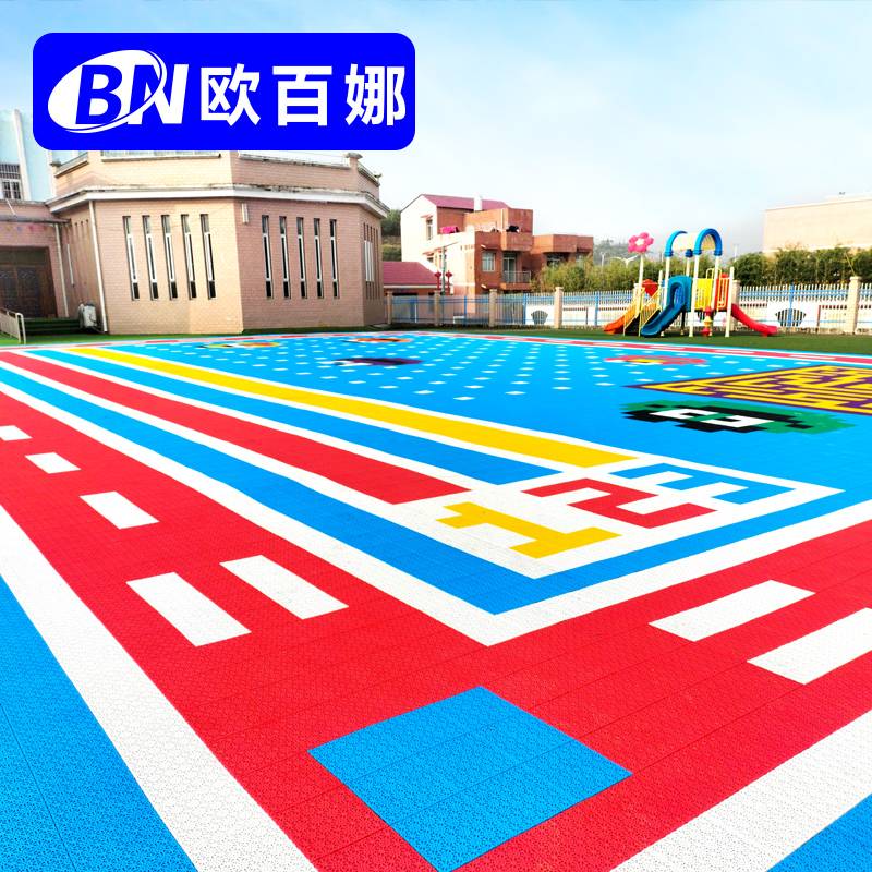 Oubana Kindergarten Suspending floor basketball court outdoor assembly sports floor dedicated roller skating suspended ground pad