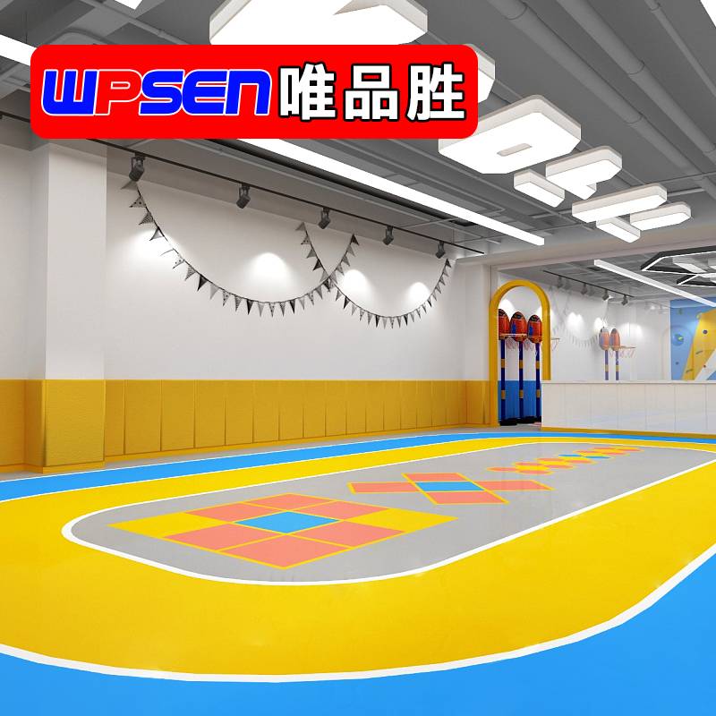 Viplocked Shengyin Sports Plastic Glossoms Trail Sliding Customization Pattern Paper Basketball Stadium Training Sports Floor