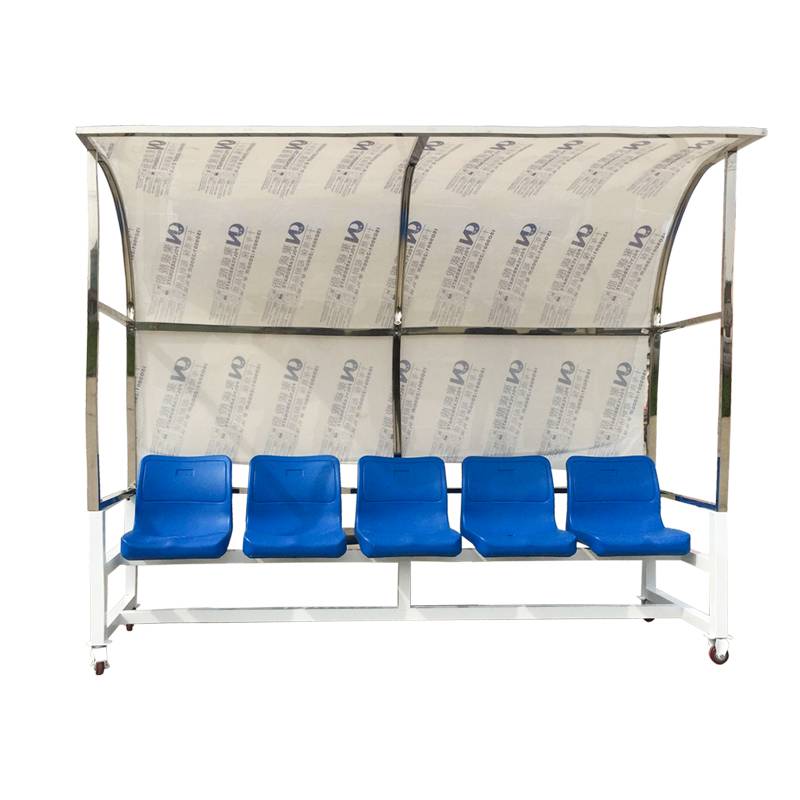 The football protection booth, the bench for the replacement audience, the sunshield for the rest of the coaches, the referee seat