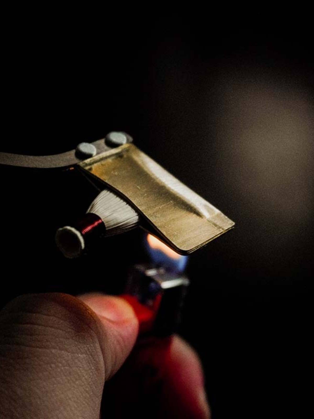 Suona whistle setting clip of copper and fat mouth handle thickened and heated uniform production tool repair tool