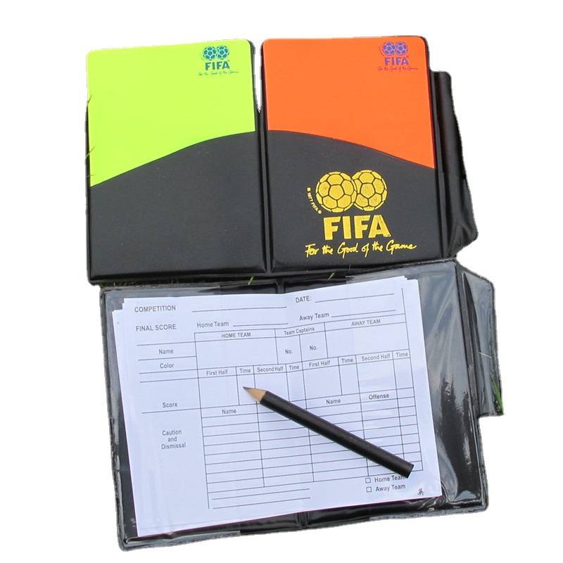 Xinjiang Football Red and Yellow Ace Football Equipment Equipment Football Judgment Red Card Yellow Card with Pen