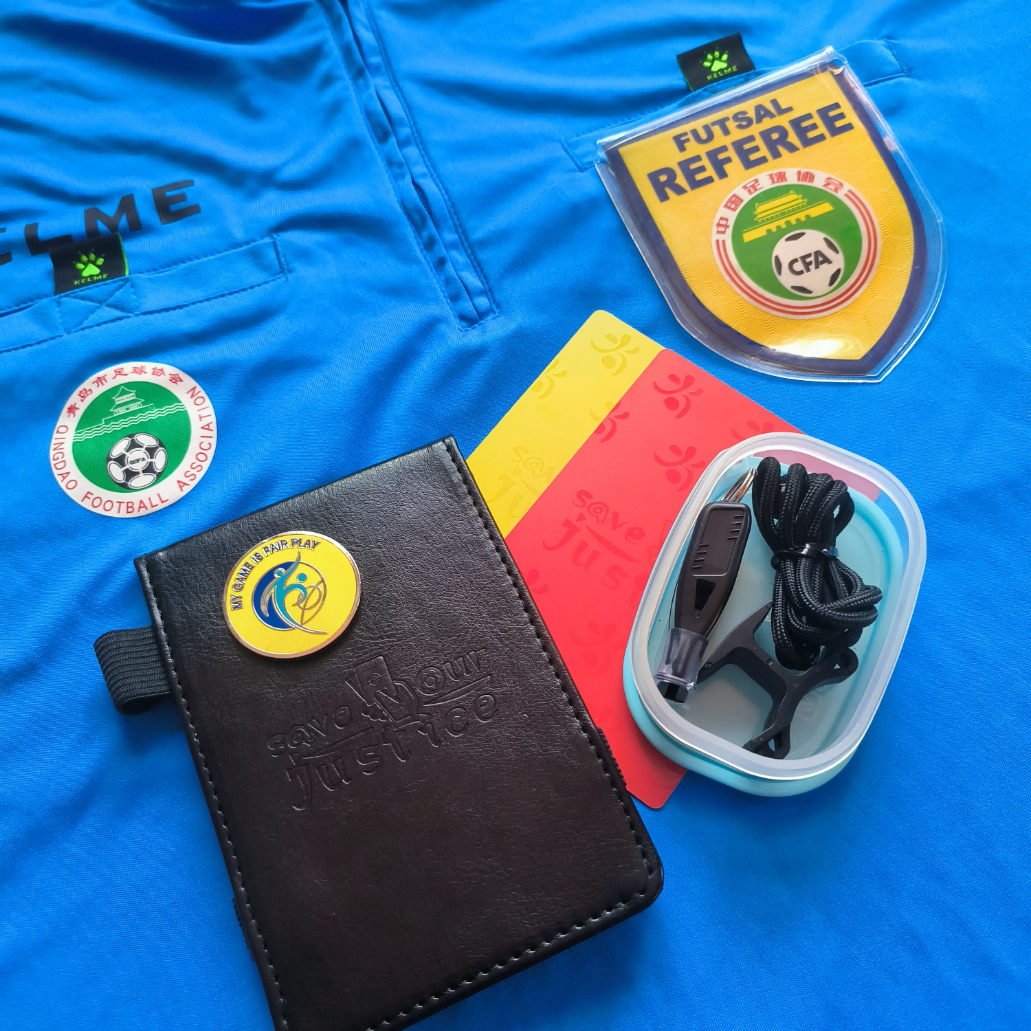 Shangjitang#Football referee picking border selection border currency refereee equipment FIFA props thickened and aggravated