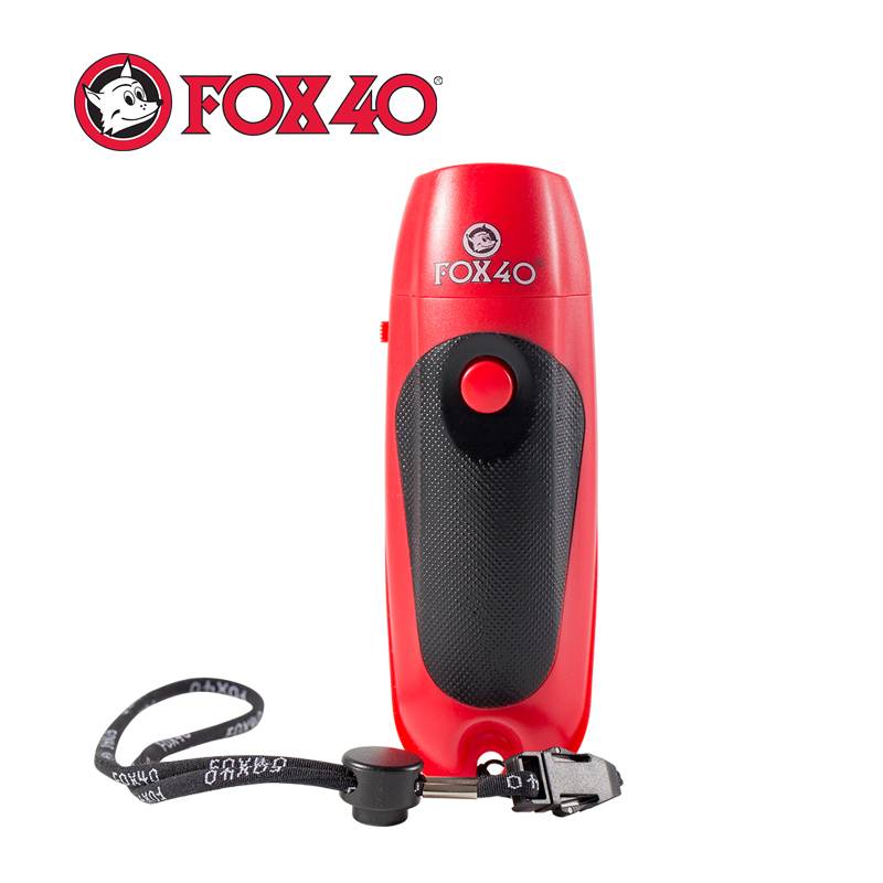 Canada's original FOX40 electronic mouth whistle command referee dedicated large voice whistle red black model/8616