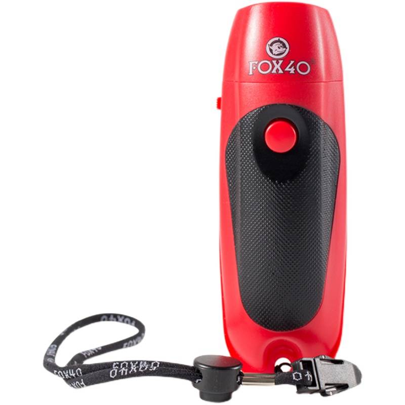 Canada's original FOX40 electronic mouth whistle command referee dedicated large voice whistle red black model/8616
