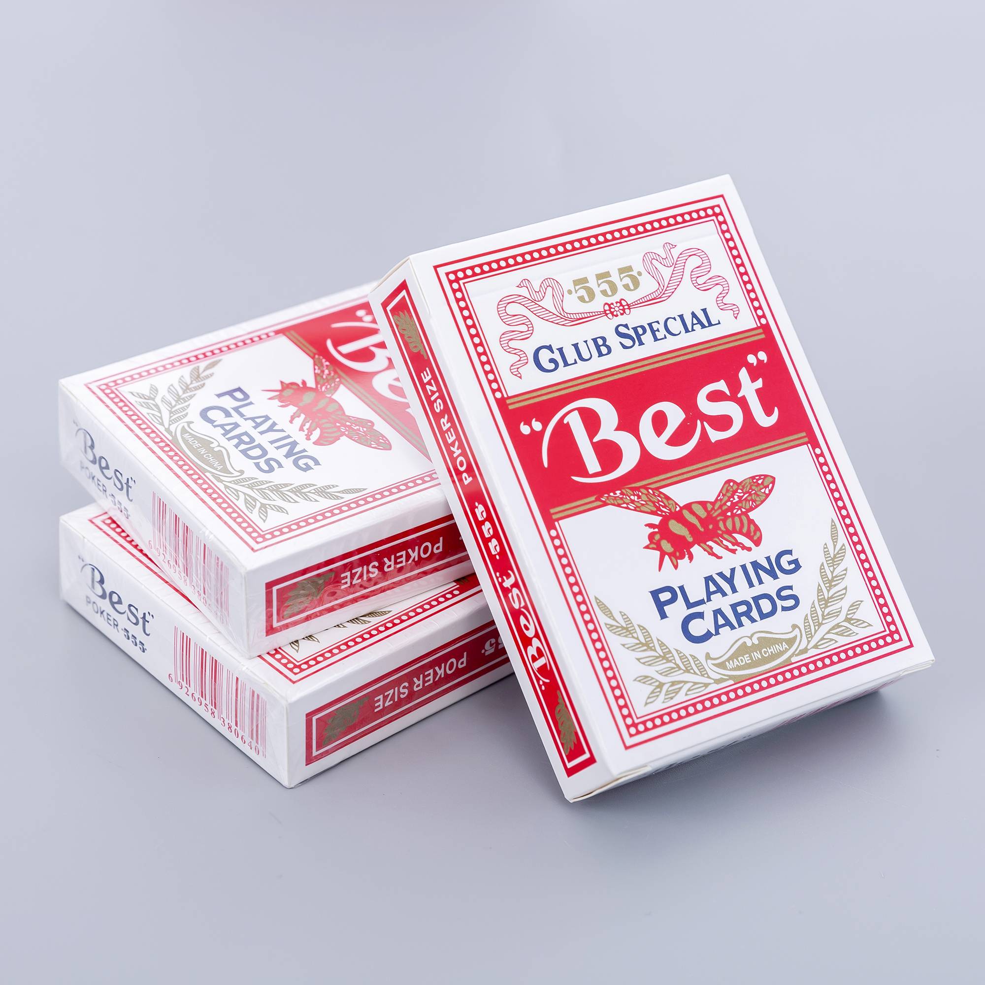 Hold'em small honey bee brand wide brand blue core paper Baccarat dedicated to the entire 12 pairs of 