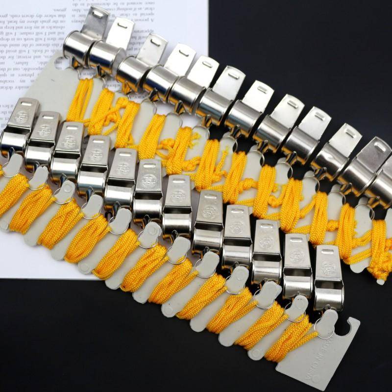 High-quality stainless steel whistles, straight whistles, outside whistles, referee whistles, whistles, ropes