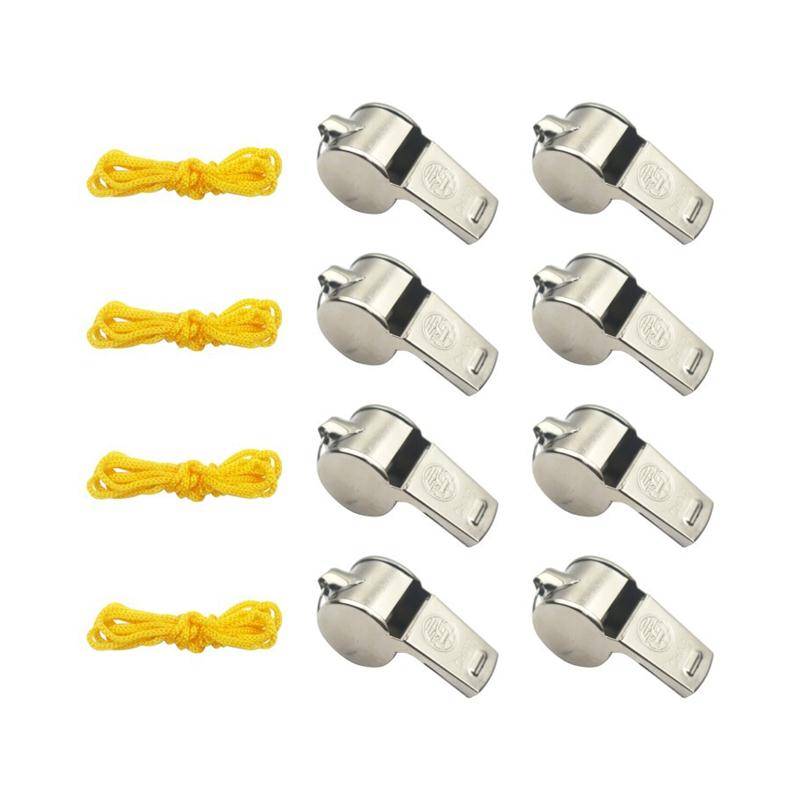 High-quality stainless steel whistles, straight whistles, outside whistles, referee whistles, whistles, ropes