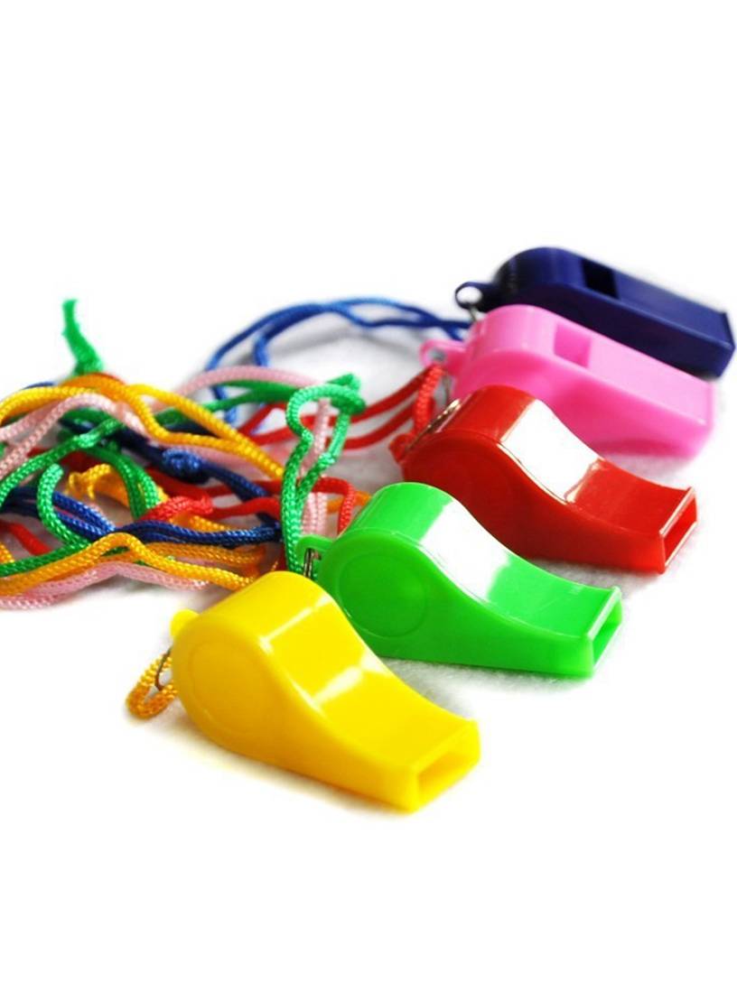 Color plastic whistle, cheering supplies, fans whistle ball game supplies whistle football referee whistle 20