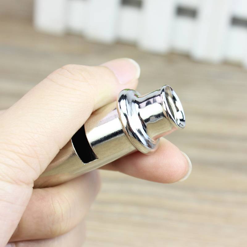 The referee's metal whistle