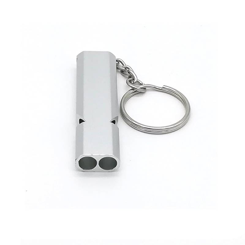 Outdoor aluminum alloy whistle disaster Self -rescue whistle two -hole explosion sports competition referee whistle whistle