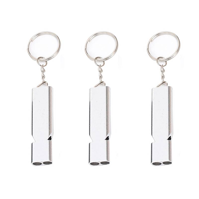 【3 Pack-Silver】 Shuangto Port whistle