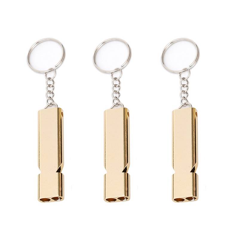 [3 outfit-golden] dual-hole whistle