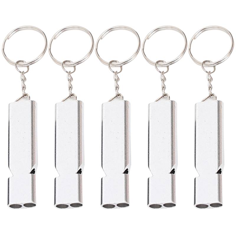 【5 Pack-Silver】 Shuangto Port whistle