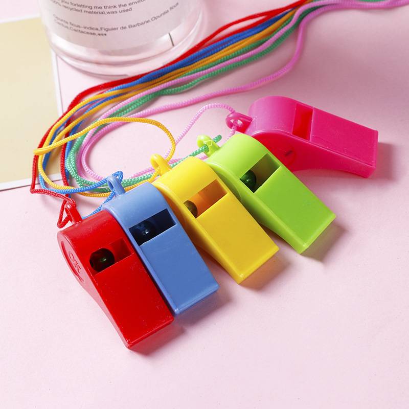 Sports goods plastic whistle children's toys color cheer cheer referee whistle fans manufacturers direct sales