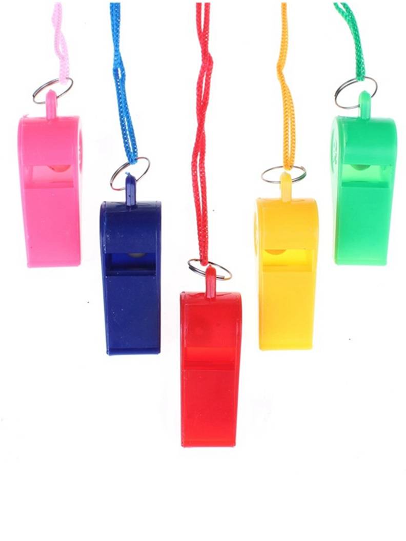 Color plastic whistle, cheering supplies, fans whistle ball game supplies whistle football referee whistle 20