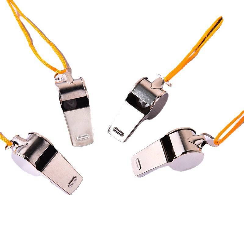 Arbitrator ' s stainless steel whistling metal whistling sports supplies tied