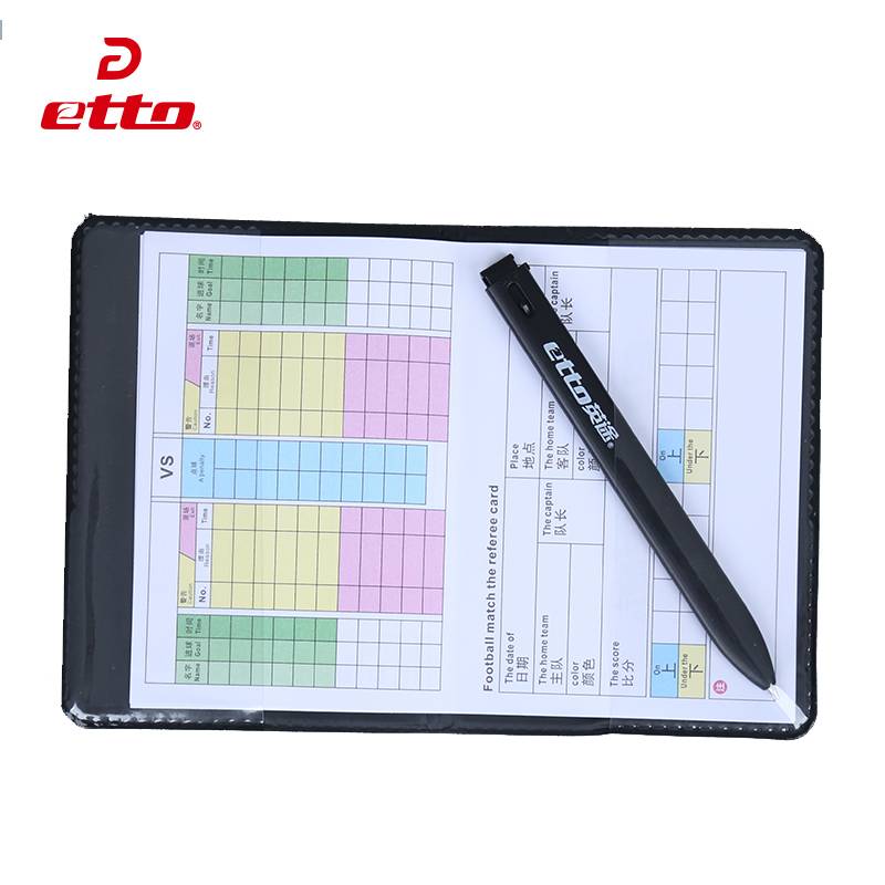 ETTO Yingtu Football Equipment Equipment Red Yellow Couples Thicked Training Portable Red and Yellow Card Banded Pen