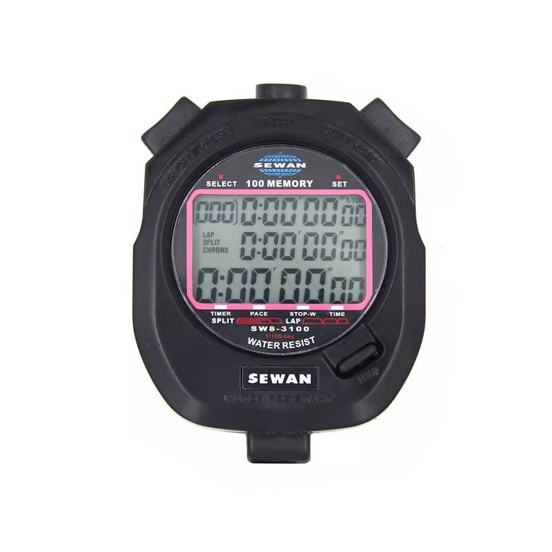 Genuine World Games Strees electronic chronograph, multi -functional track and field motion memory notes, three rows of multi -way referee tables