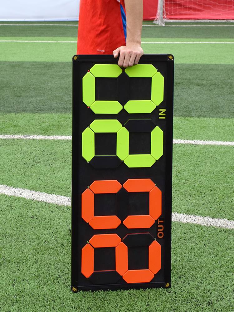 Austrian football replacement card double -sided script charter two -digit four -digit score training competition referee equipment