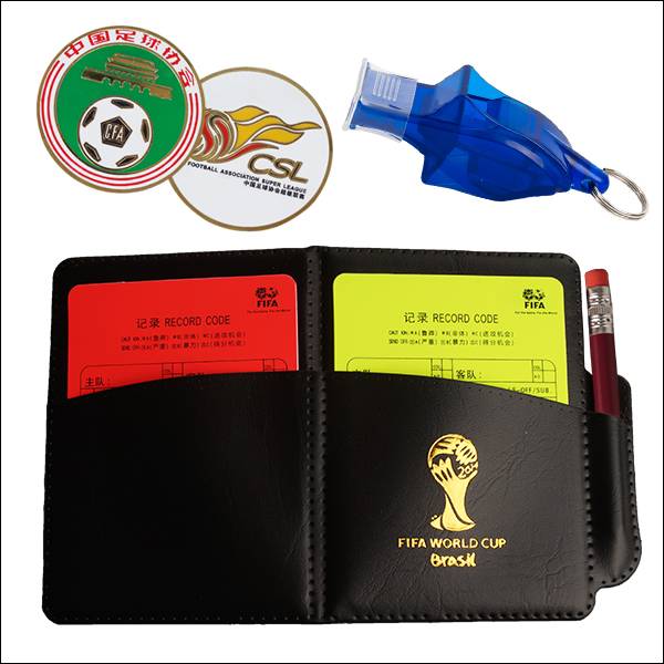 02fifa red and yellow card+Chinese Super League pickuper+whistle