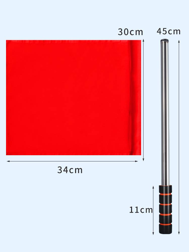 Flag Fair and Field Mornemisa Touring Banner Football Course Red, yellow, yellow -green and white traffic command hand flag railway signal flag
