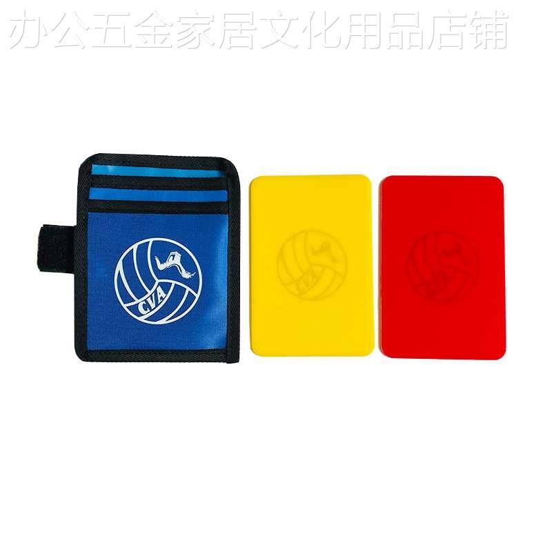 Thick card bag card with CVA logo red yellow card set