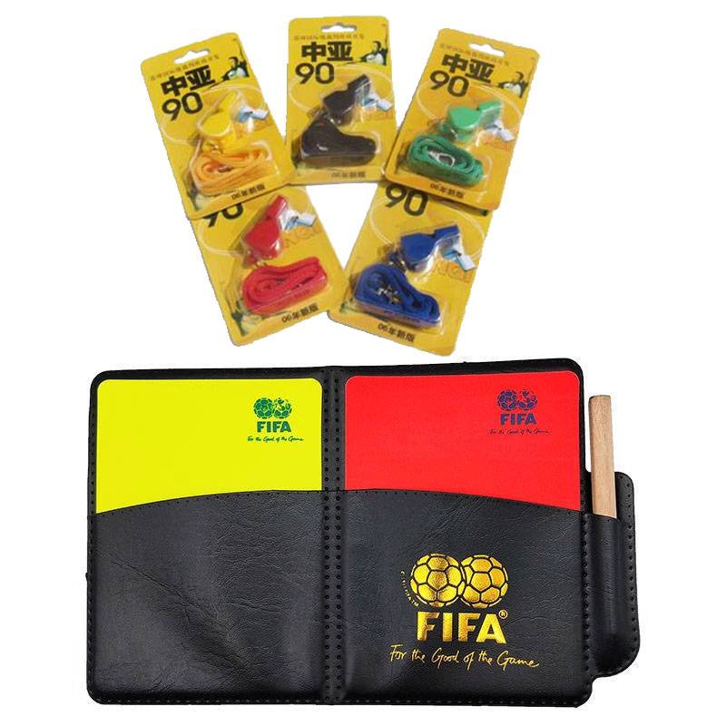 Red and yellow card+FOX mouth whistle [Pot whistle color random]