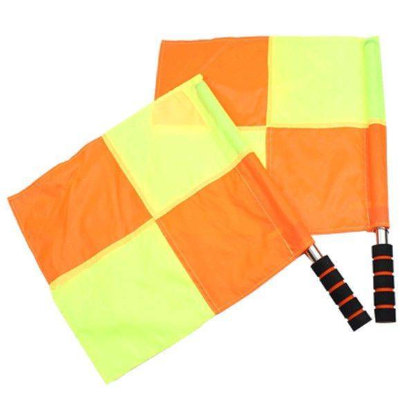 A pair of referee flags [Send a collection bag]